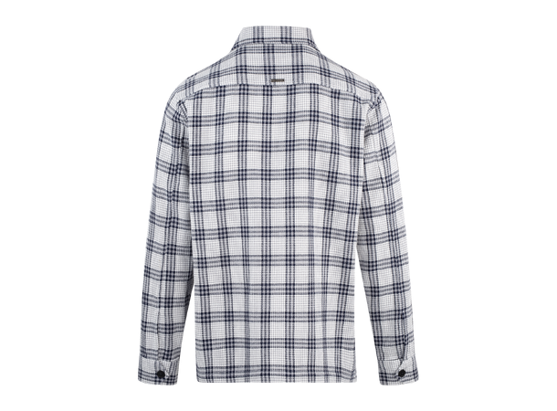 Tiago Overshirt Navy check L Check cotton overshirt 