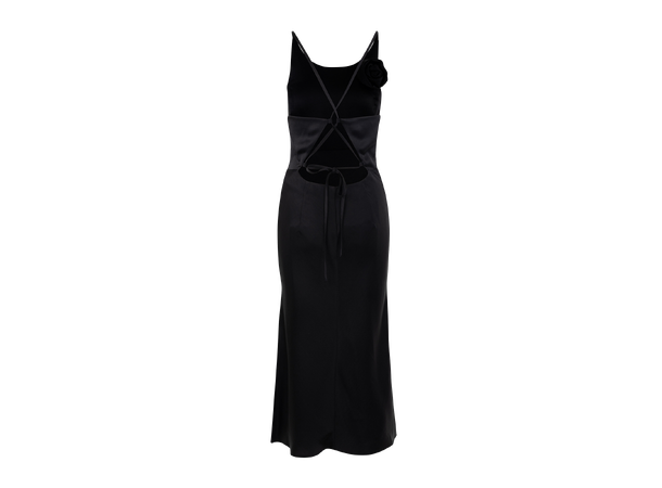 Alina Dress Black XL Satin slip dress 
