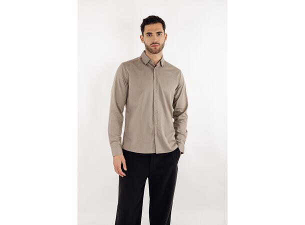 Buffon Shirt Dark Sand XL Viscose stretch shirt 