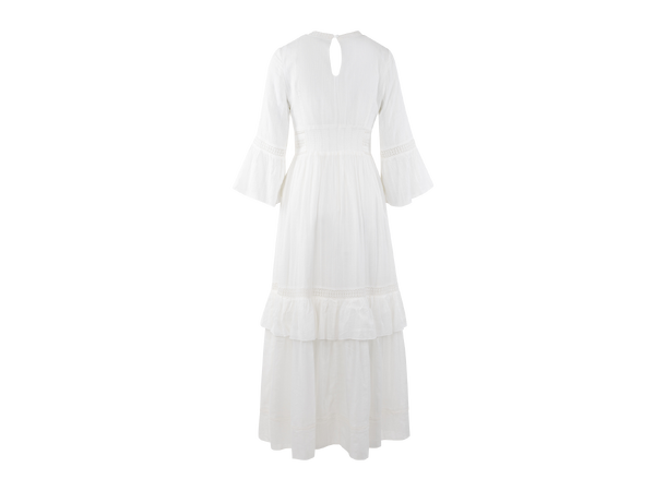 Catalina Dress White M V-neck maxi dress 