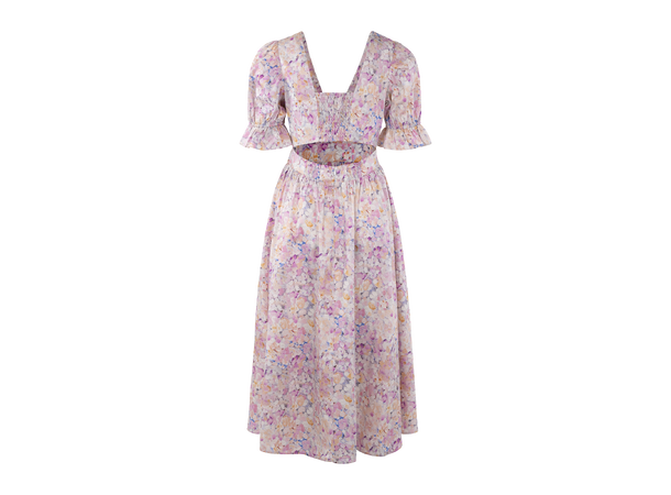 Felicia Dress Pink AOP M Puffed sleeve dress 