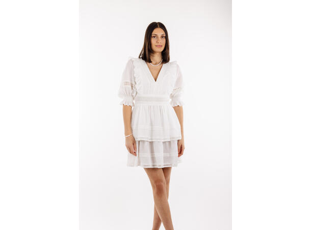 Felippa Dress White S Short lace dress 