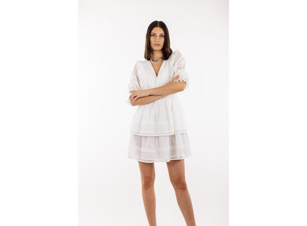 Felippa Dress White S Short lace dress 