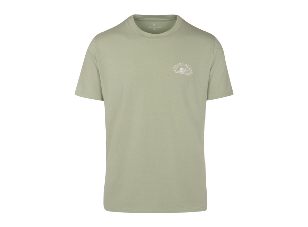 Javier tee Frosty green S Printed bamboo cotton t-shirt 