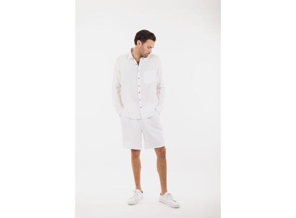 Joel Shorts White XXL Cotton gauze shorts 