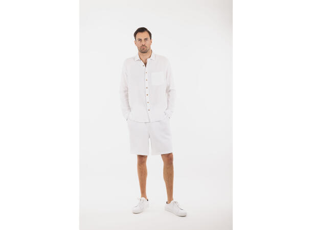 Joel Shorts White XXL Cotton gauze shorts 