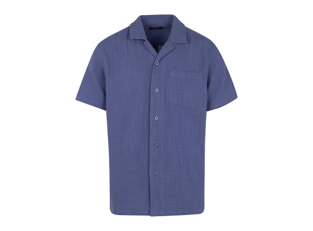 Loui Shirt Blue XXL Bowling collar SS Shirt 