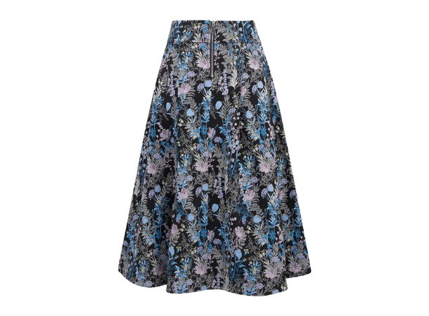 Merry Skirt AOP Night Bloom L Pleated midi skirt 