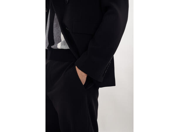 Moore Blazer Black M Double breasted stretch blazer 