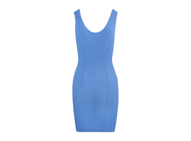 Stine mini dress Bright blue XS Viscose knit mini dress 