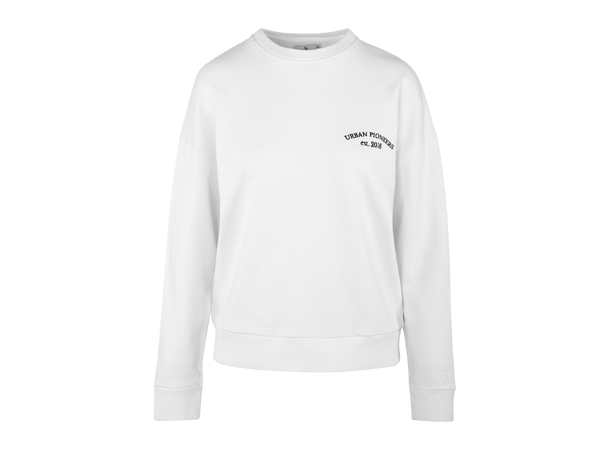 Vandana Sweat Brilliant White XS Crew neck logo sweatshirt 