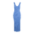 Stine midi dress Bright blue L Viscose knit midi dress 