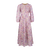 Adelle Dress Pink AOP S Silk print maxi dress 