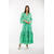Catalina Dress Green L V-neck maxi dress 