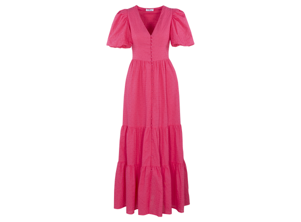 Adelina Dress Fandango Pink S Maxi dress broderie anglaise 
