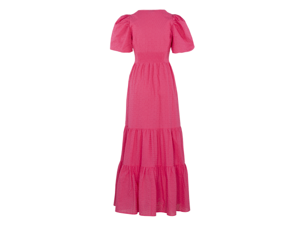 Adelina Dress Fandango Pink S Maxi dress broderie anglaise 