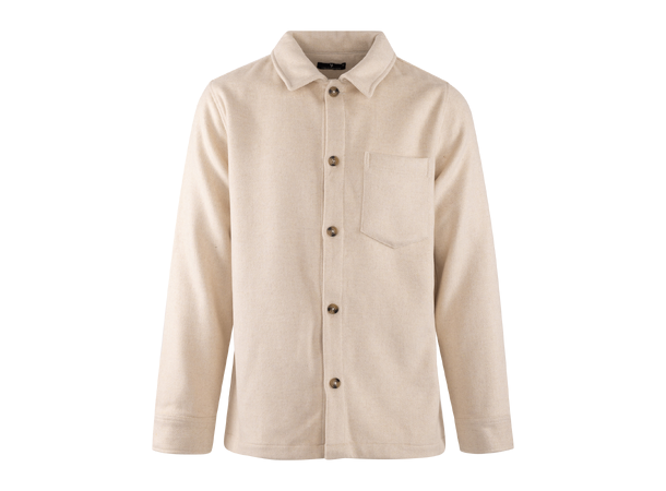 Aligo Overshirt Light Sand L Wool twill overshirt 
