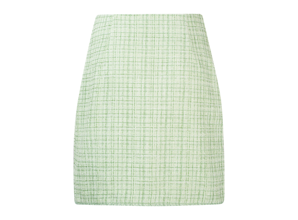 Barbro Skirt Pistachio XS Boucle mini skirt 