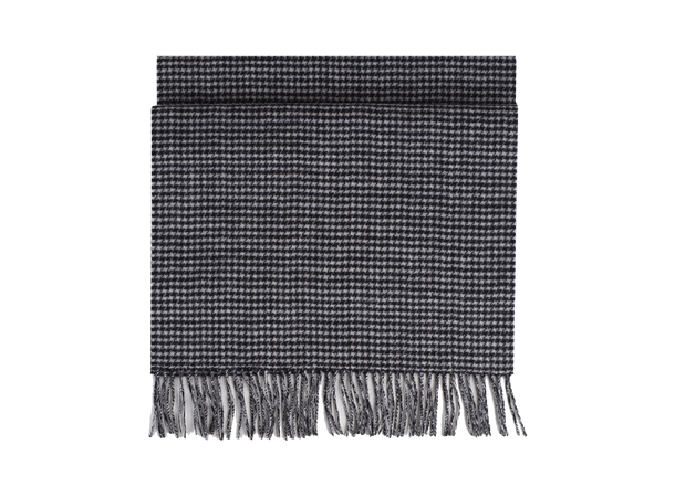 Bea Scarf Black houndstooth One Size Wool scarf 