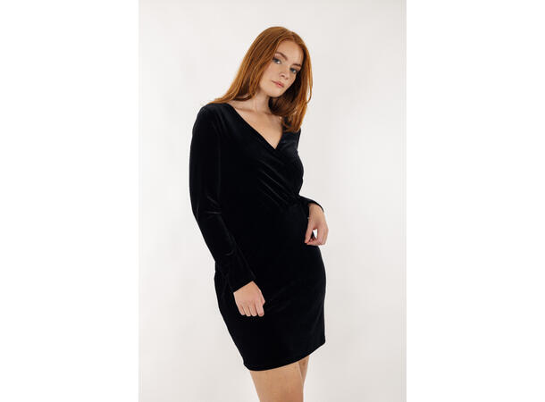 Bimbette Dress Black S Short velvet dress 