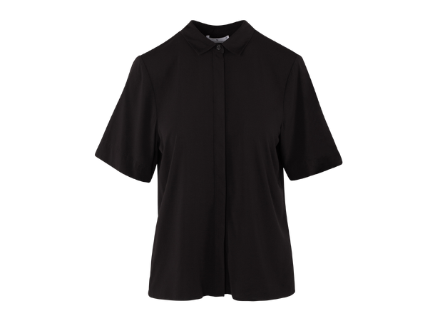 Bridget SS Shirt Black XS Basic SS stretch blouse 