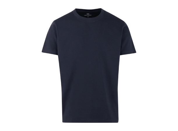 Bruno R-neck Tee navy M Organic cotton R-neck t-shirt 