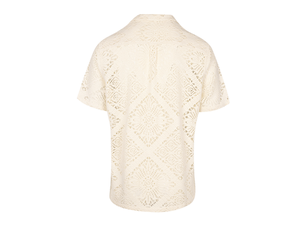 Cain Shirt Cream S Crochet SS shirt 