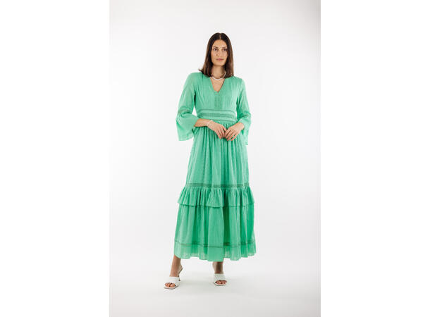 Catalina Dress Green L V-neck maxi dress 