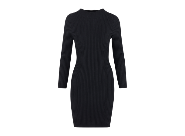 Flossie Dress Black XS Rib knit dress 