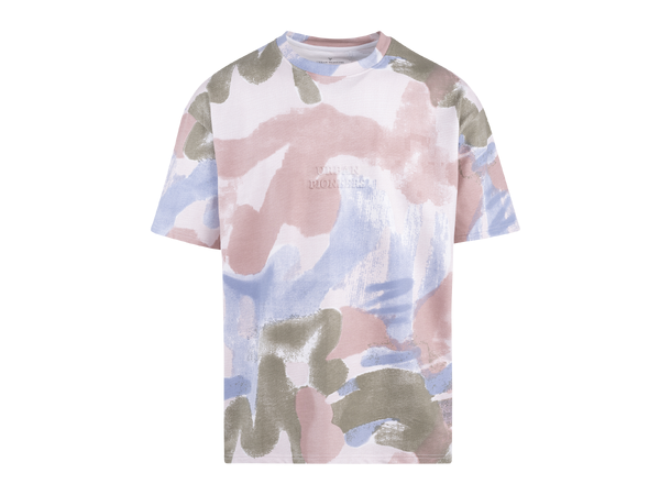 Gaudi Tee Multi AOP XXL Paint pattern logo tee 