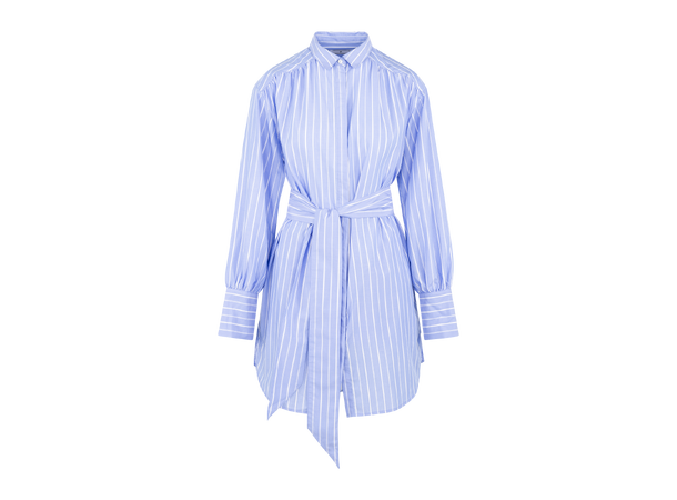 Hermine Dress Light Blue XL Striped shirt dress 