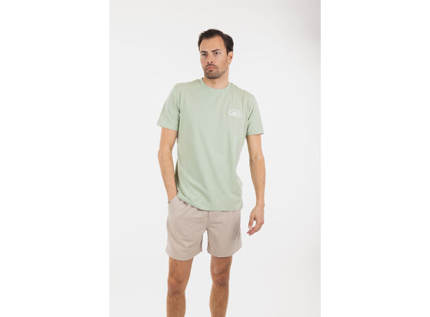 Javier tee Frosty green M Printed bamboo cotton t-shirt 