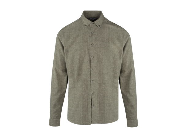 Jon Shirt Forest Night XL Brushed herringbone shirt 