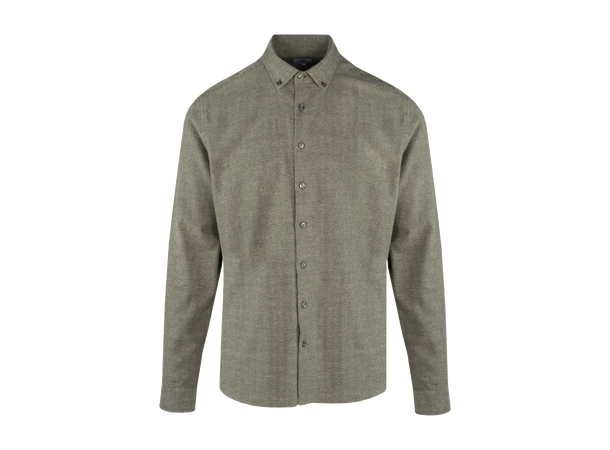 Jon Shirt Forest Night XL Brushed herringbone shirt 