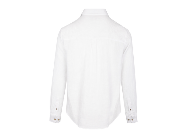 Keaton Shirt White S Cotton gauze shirt 