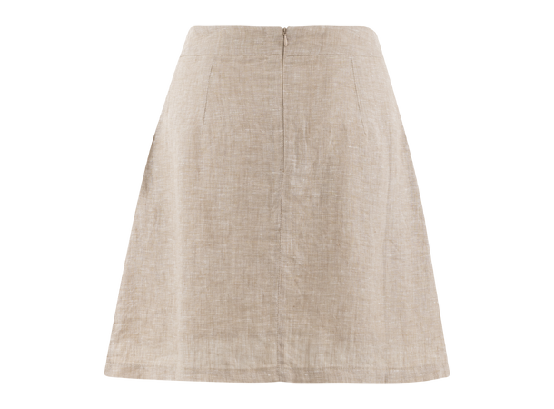Lovisa Skirt Sand XL Linen pleated mini skirt 