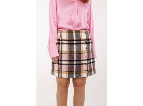 Petra Skirt Pink check S Multi check skirt 