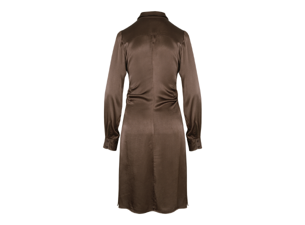 Phebe Dress Brown XL Satin dress 