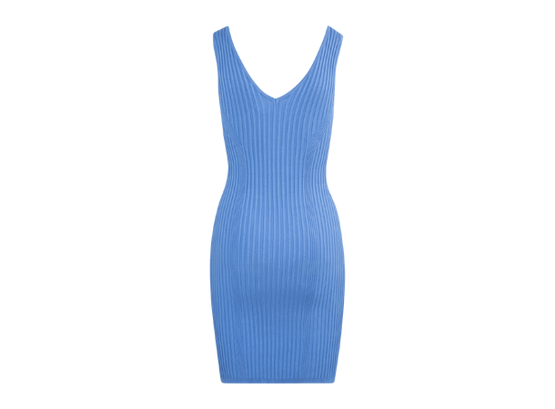 Stine mini dress Bright blue S Viscose knit mini dress 