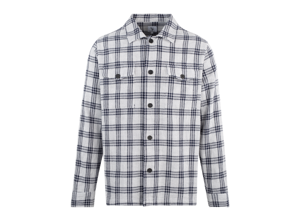 Tiago Overshirt Navy check XXL Check cotton overshirt 