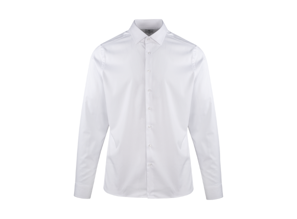 Tommaso Shirt White L Stretch twill bamboo shirt 