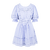 Kinsley Dress Vista Blue M Crinkle cotton lace dress 