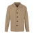 Andreas Shirt Dark Sand L Bowling collar overshirt 