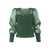 Sarla Top Eden Green L Organza longsleeve blouse 