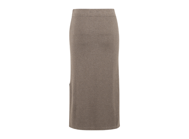 Adora Skirt Brown S Midi viscose skirt 