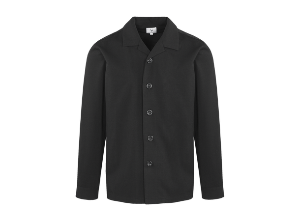 Andreas Shirt Dark Sand L Bowling collar overshirt 