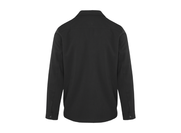 Andreas Shirt Dark Sand L Bowling collar overshirt 
