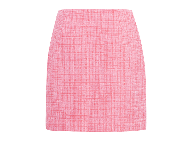 Barbro Skirt Pink XS Boucle mini skirt 