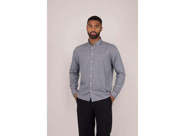 Canton Shirt Navy L Marbled basic shirt 