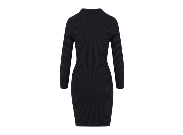 Flossie Dress Black S Rib knit dress 
